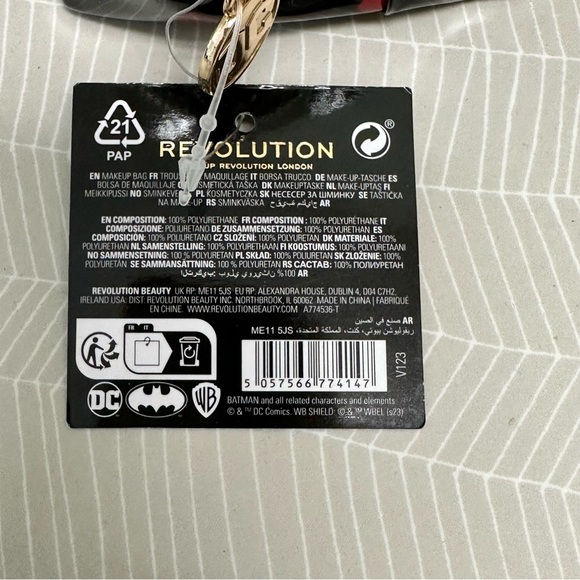 DC Comics Harley Quinn Poison Ivy x Revolution Joker Cosmetic Bag NWT - Picture 6 of 6